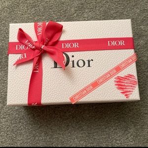 Dior gift box with ribbon